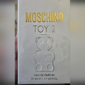 Moschino Toy 2 Gold and White Stuffed Animal